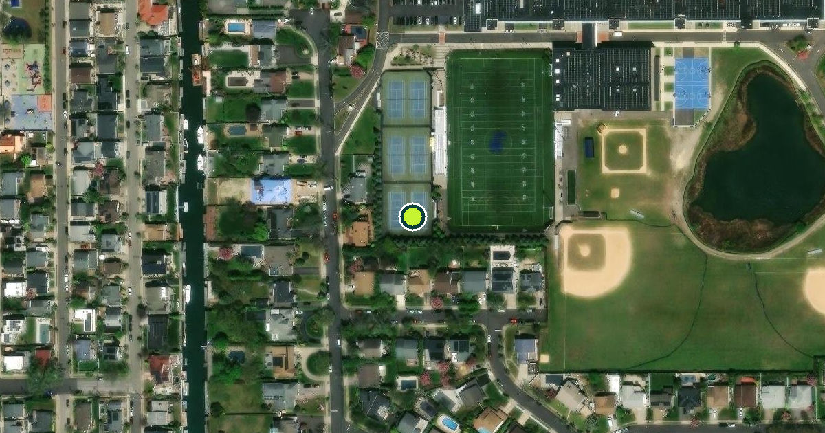 Satellite view of Nassau County Pickleball Courts