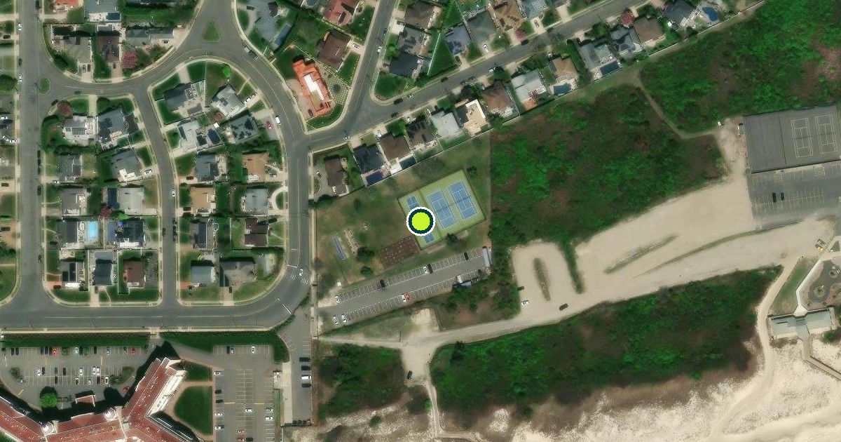 Satellite view of Nassau County Pickleball Courts