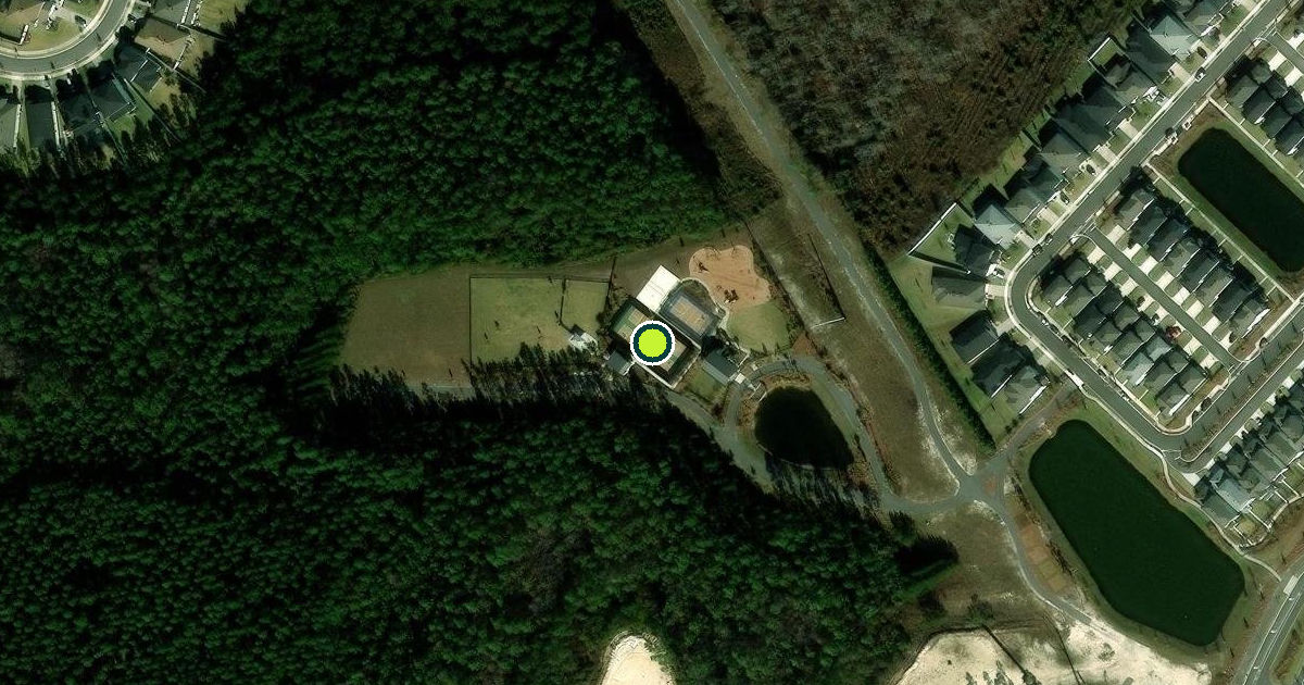 Satellite view of Nassau County Pickleball Courts