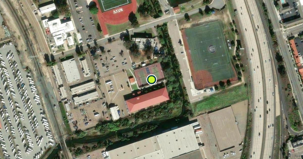 Satellite view of National City Pickleball Courts
