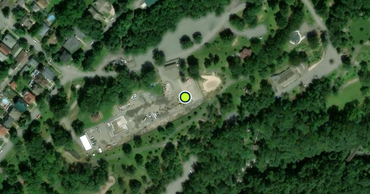 Satellite view of Nay Aug Park Pickleball Courts