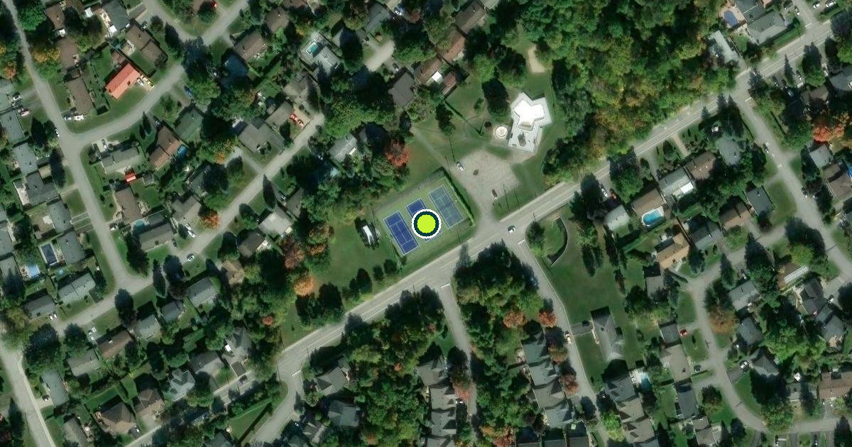 Satellite view of Nepean Pickleball Courts