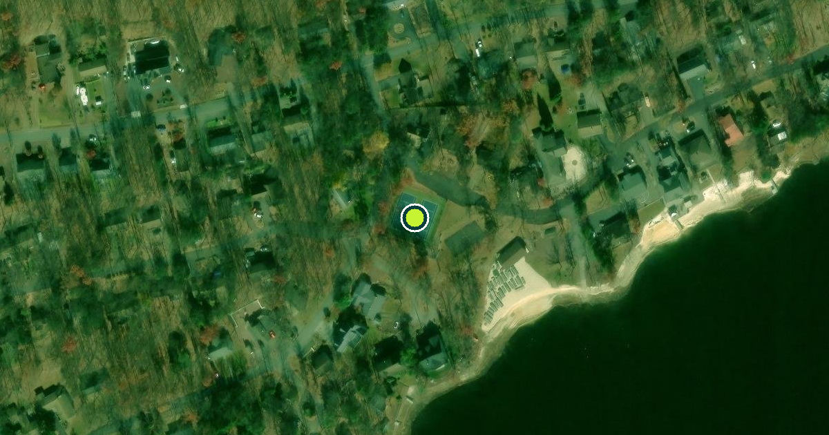 Satellite view of Nesquehoning Pickleball Courts