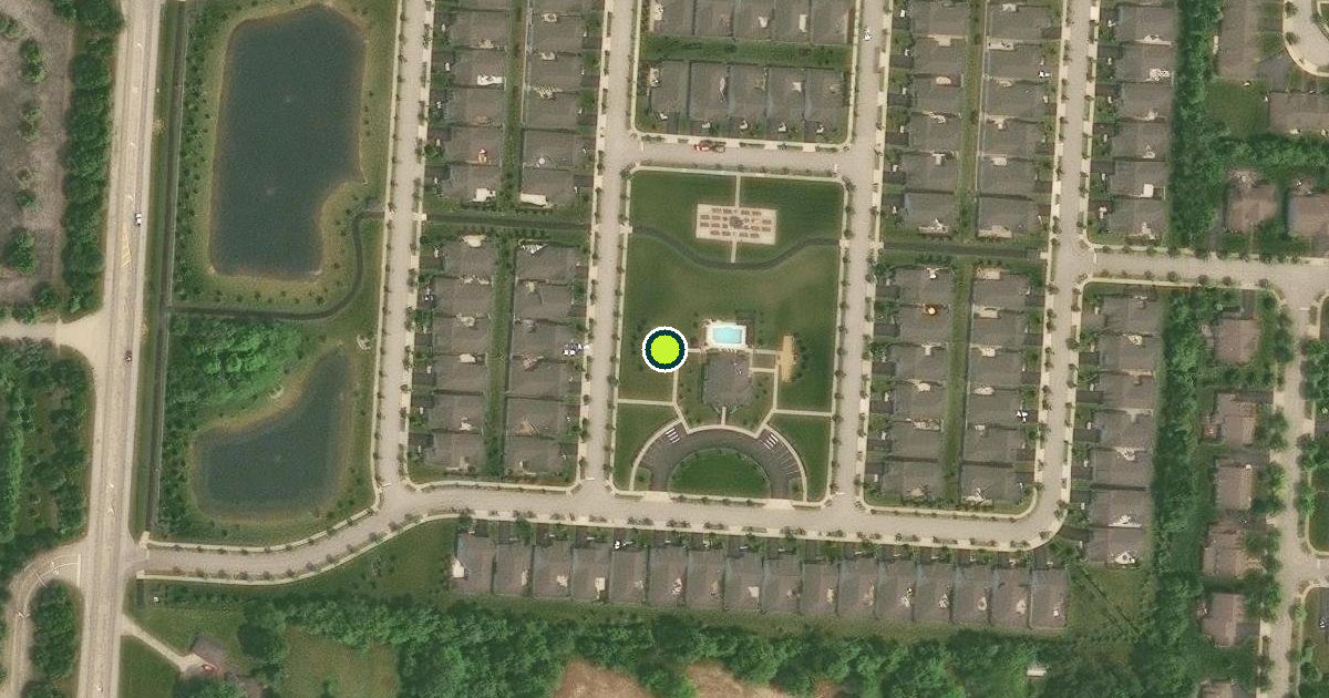 Satellite view of New Albany Pickleball Courts