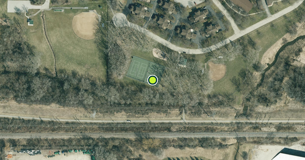 Satellite view of New Berlin Pickleball Courts