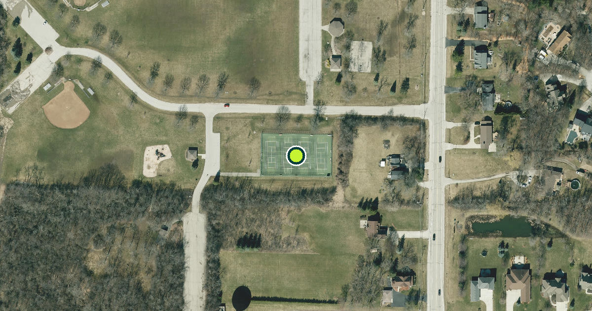 Satellite view of New Berlin Pickleball Courts