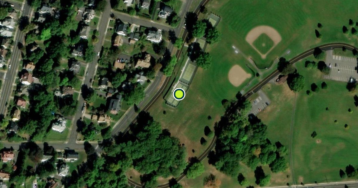 Satellite view of New Britain Pickleball Courts