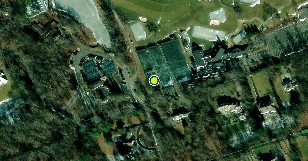 Satellite view of New Canaan Pickleball Courts