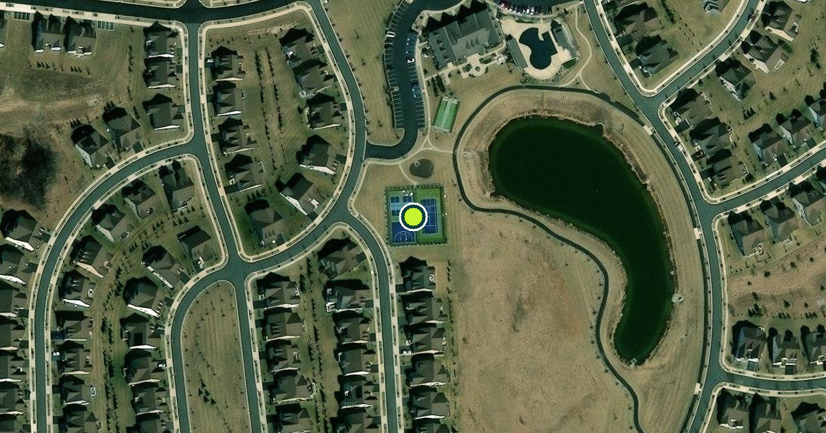 Satellite view of New Castle County Pickleball Courts