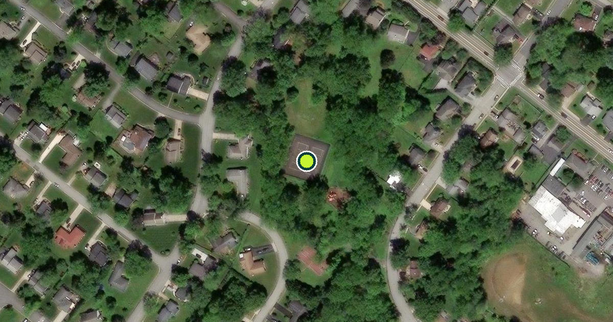 Satellite view of New Castle County Pickleball Courts