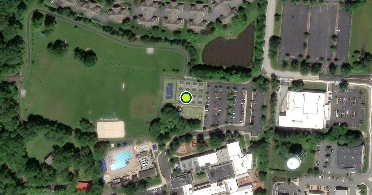 Satellite view of New Castle County Pickleball Courts