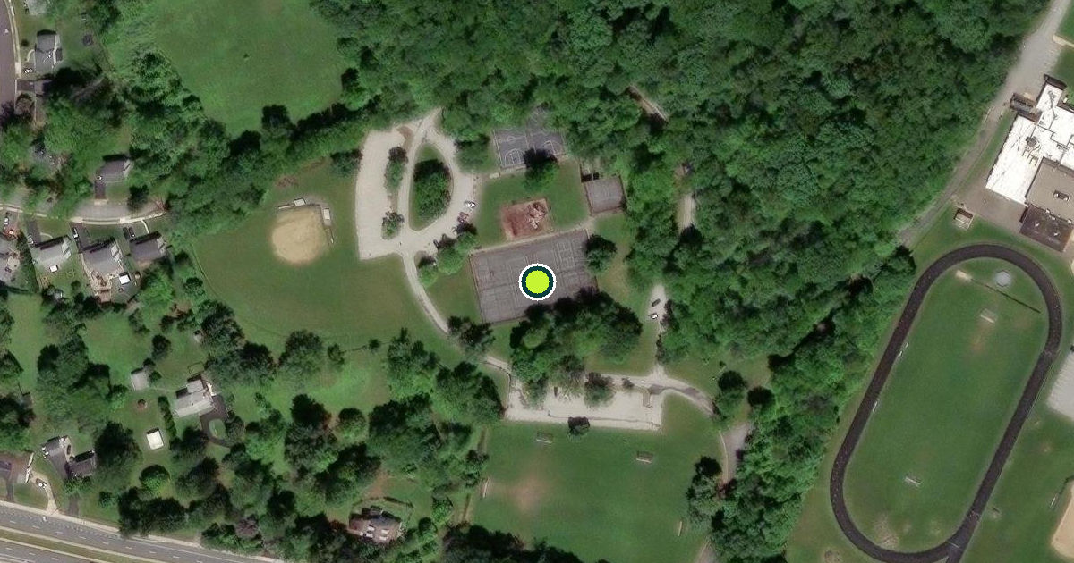Satellite view of New Castle County Pickleball Courts