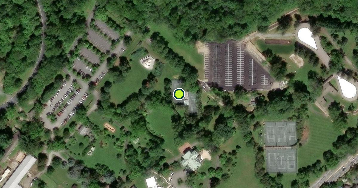 Satellite view of New Castle County Pickleball Courts