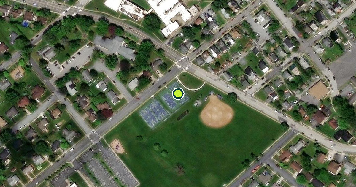 Satellite view of New Cumberland Pickleball Courts