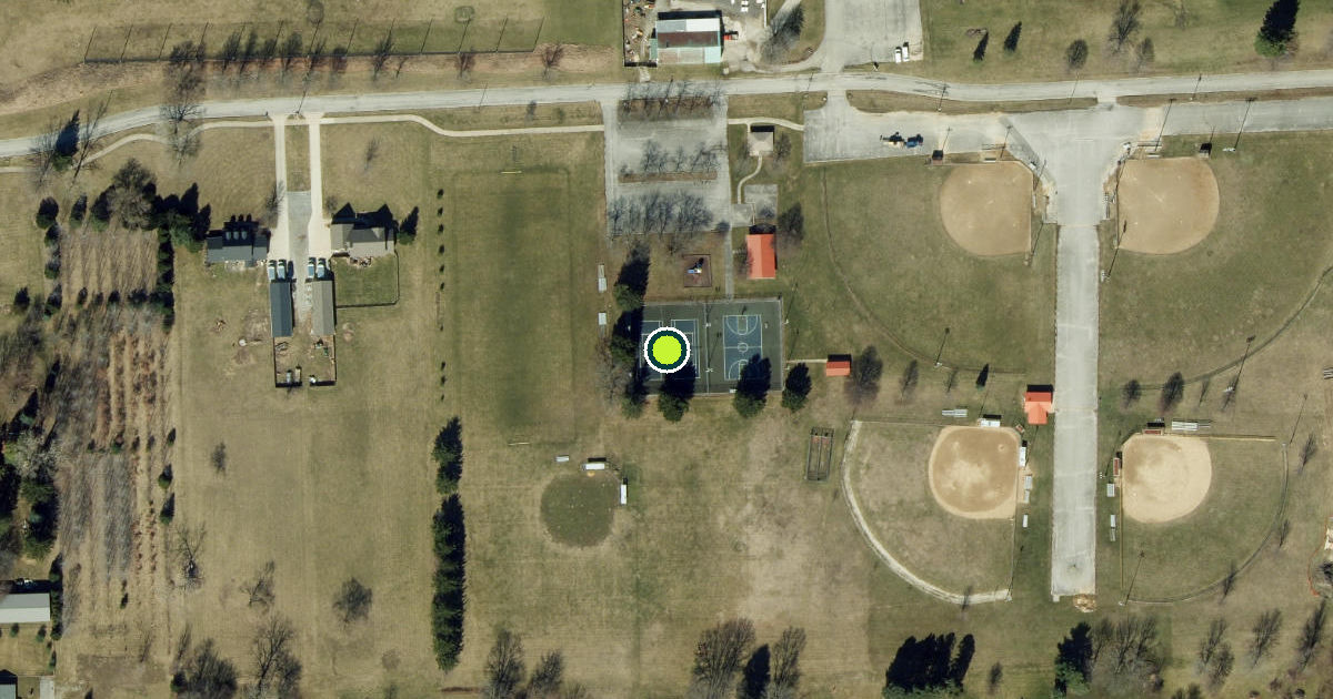 Satellite view of New Haven Pickleball Courts