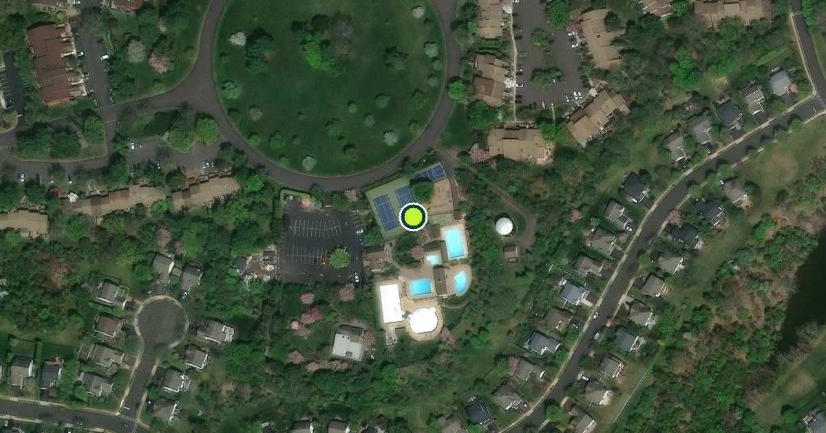 Satellite view of New Hope Pickleball Courts