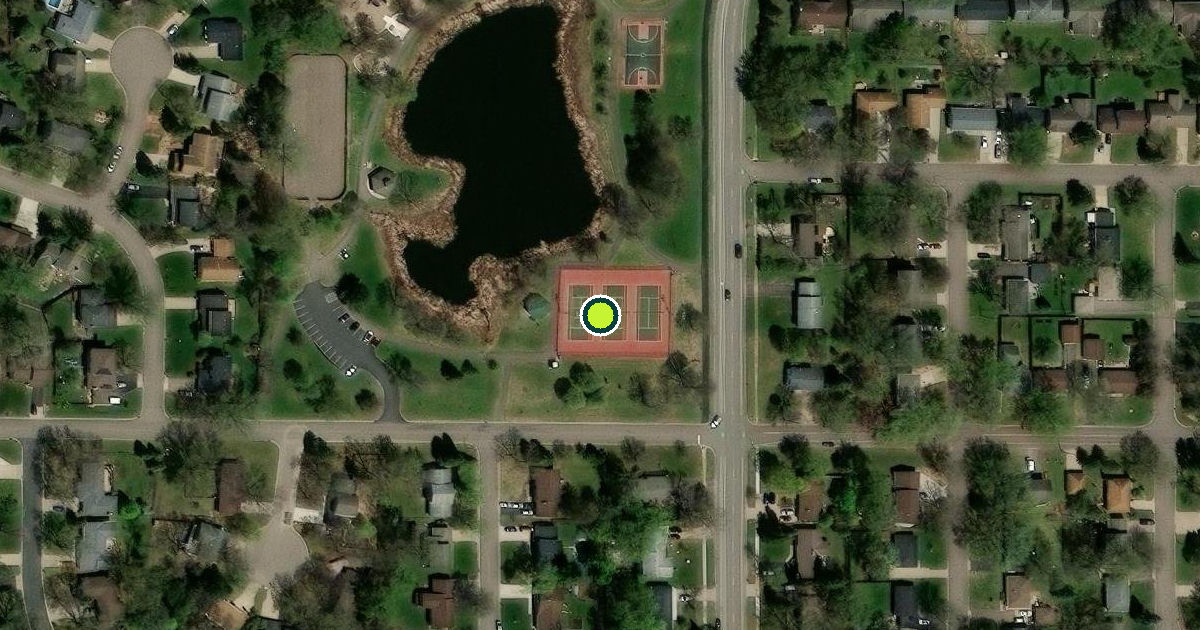 Satellite view of New Hope Pickleball Courts