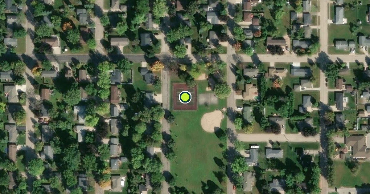 Satellite view of New London Pickleball Courts