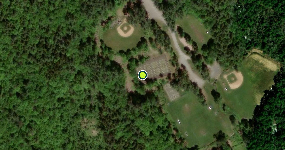 Satellite view of New London Pickleball Courts