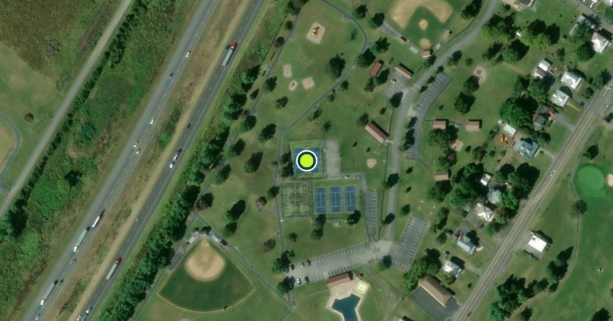 Satellite view of New Market Pickleball Courts
