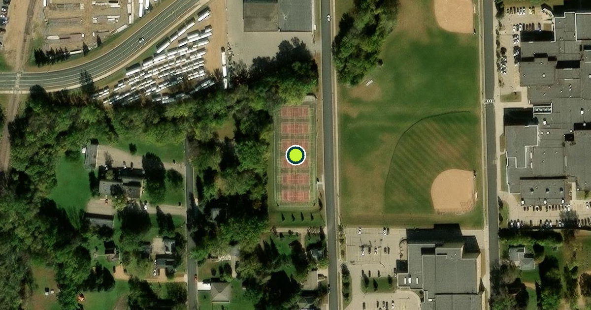 Satellite view of New Prague Pickleball Courts