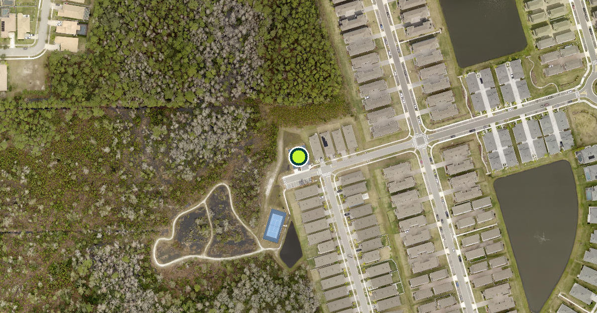 Satellite view of New Smyrna Beach Pickleball Courts