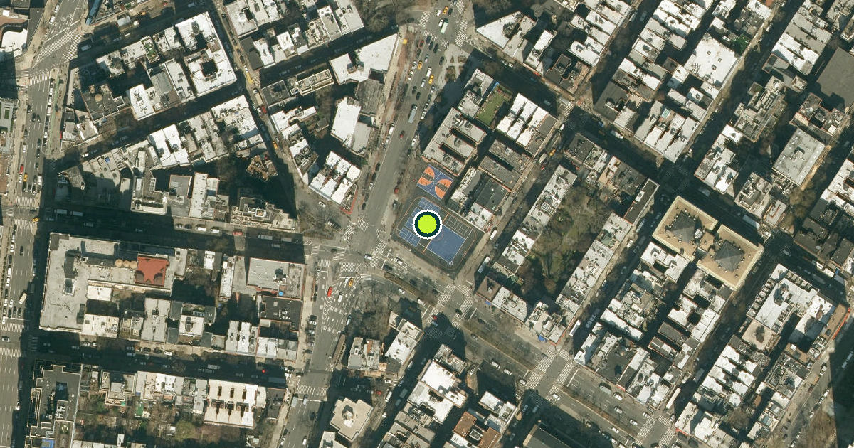 Satellite view of New York County Pickleball Courts