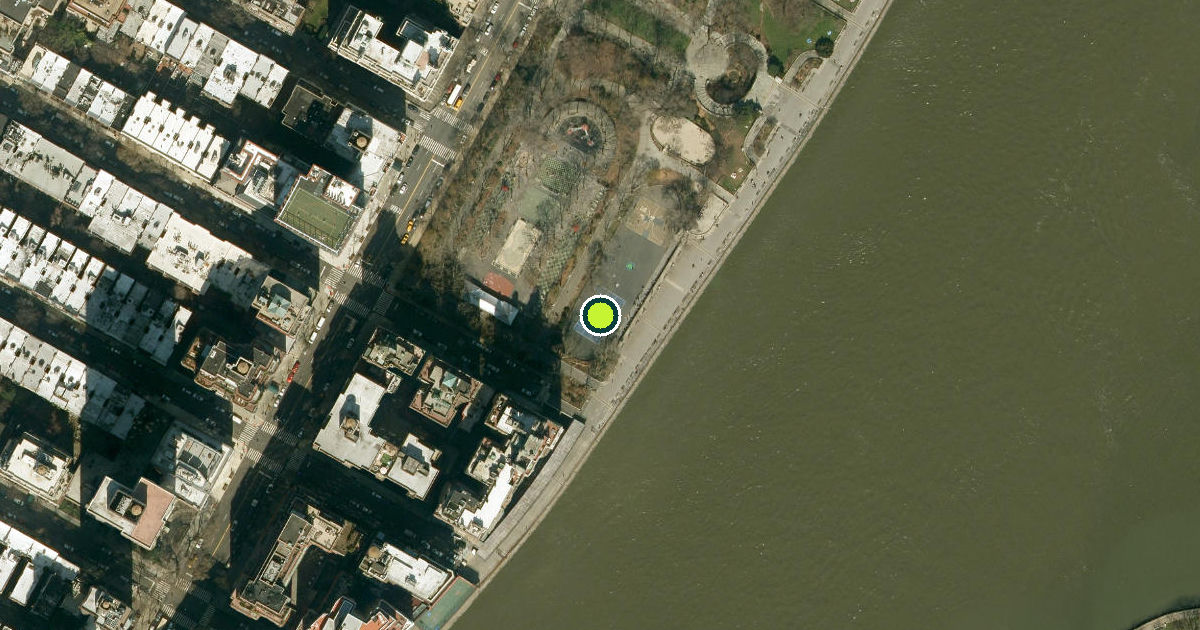 Satellite view of New York County Pickleball Courts