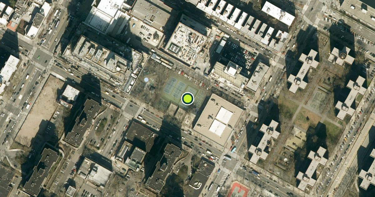 Satellite view of New York County Pickleball Courts