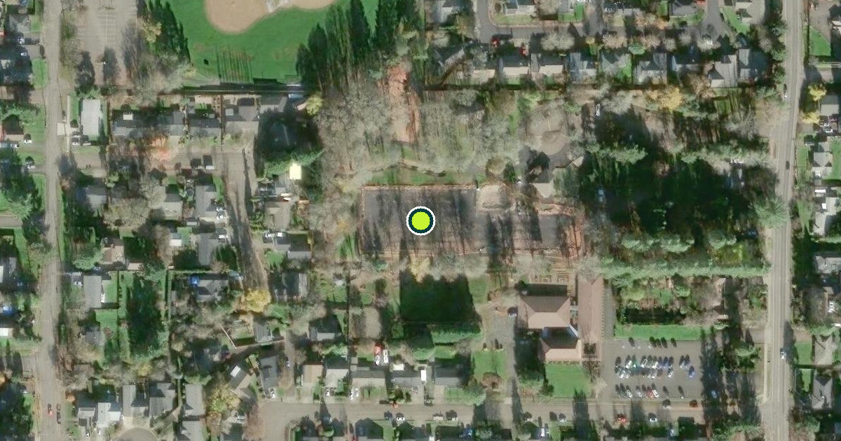 Satellite view of Newberg Pickleball Courts