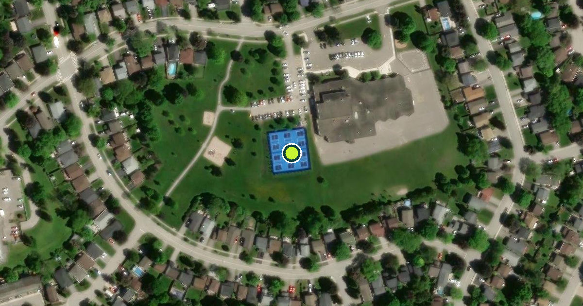 Satellite view of Newmarket Pickleball Courts