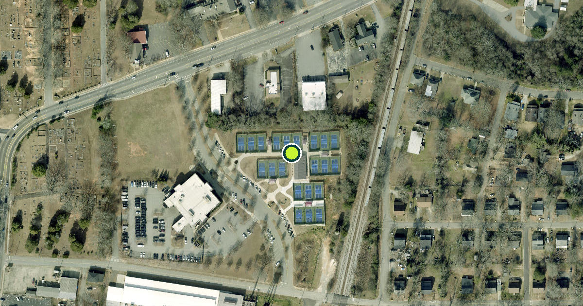Satellite view of Newnan Pickleball Courts