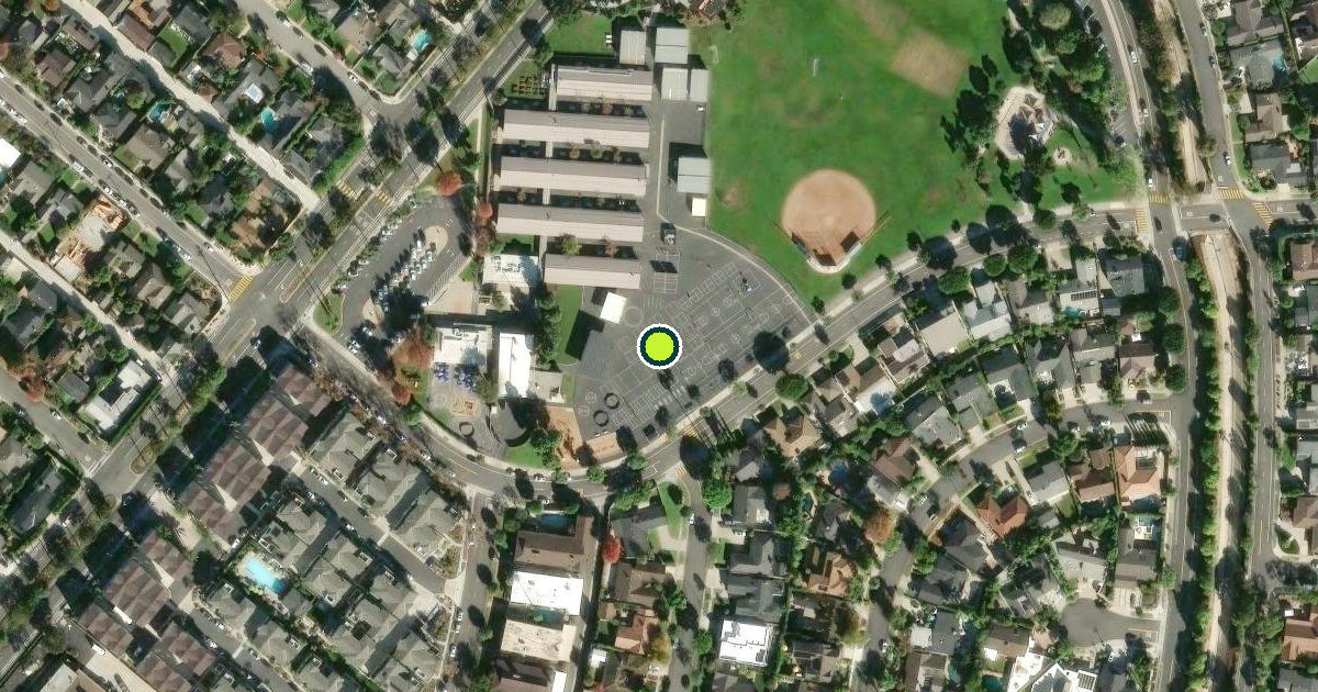 Satellite view of Newport Beach Pickleball Courts