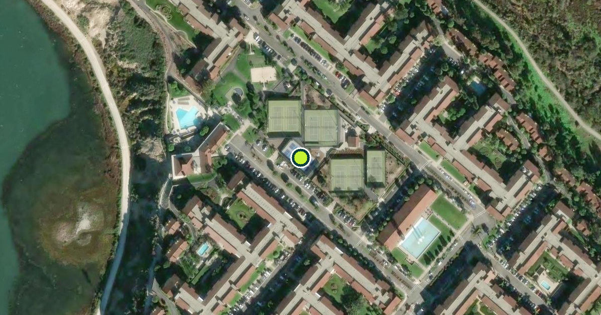 Satellite view of Newport Beach Pickleball Courts