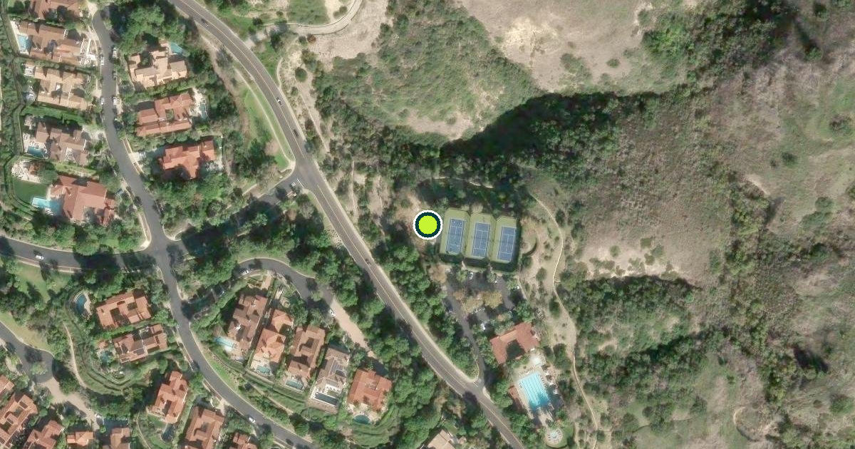 Satellite view of Newport Beach Pickleball Courts