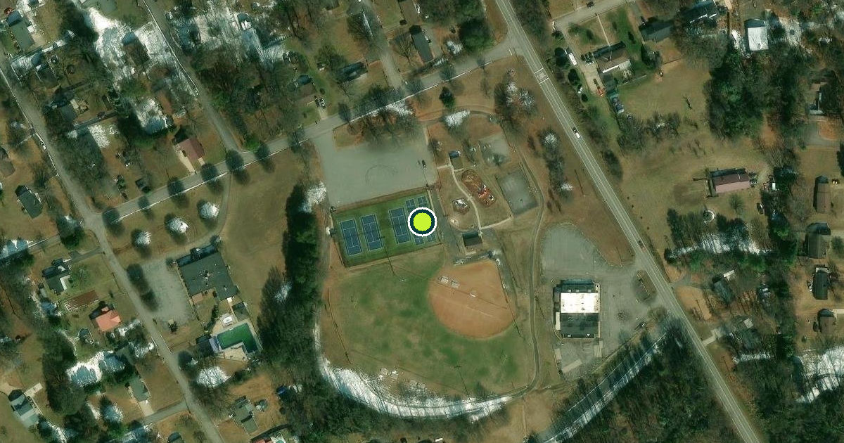 Satellite view of Newton Pickleball Courts