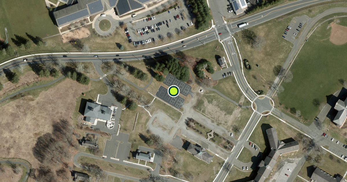 Satellite view of Newtown Pickleball Courts
