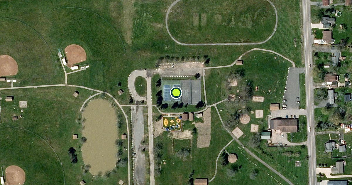 Satellite view of Niagara County Pickleball Courts