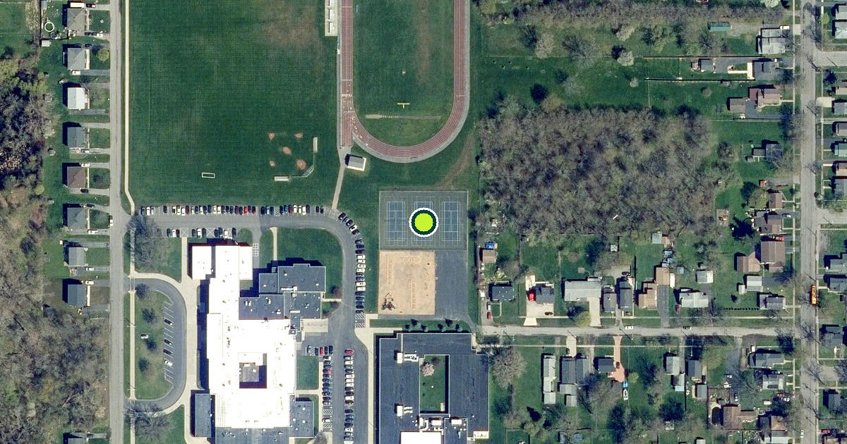 Satellite view of Niagara County Pickleball Courts