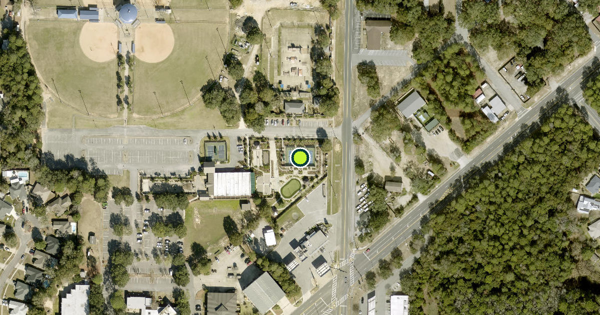 Satellite view of Niceville Pickleball Courts