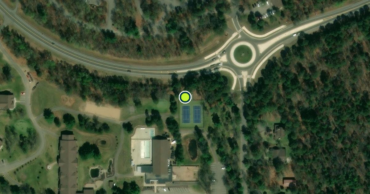 Satellite view of Nisswa Pickleball Courts