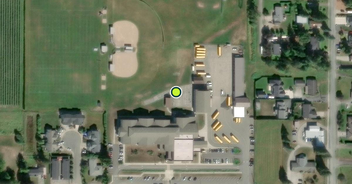 Satellite view of Nooksack Pickleball Courts