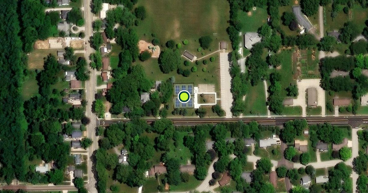 Satellite view of Normal Pickleball Courts