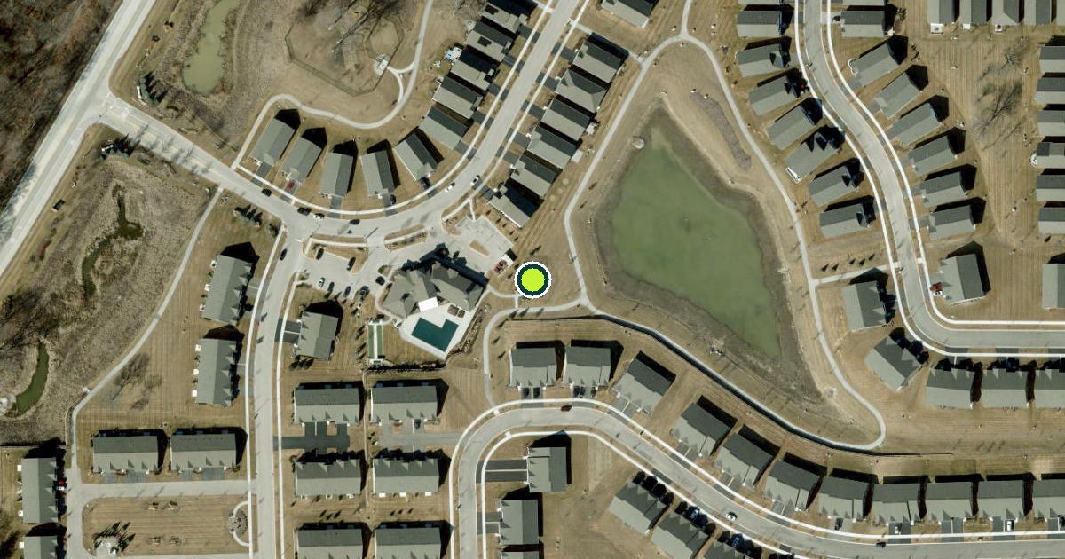 Satellite view of North Aurora Pickleball Courts