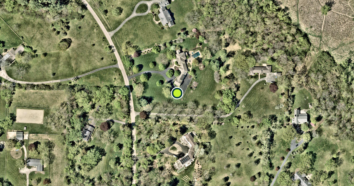 Satellite view of North Barrington Pickleball Courts