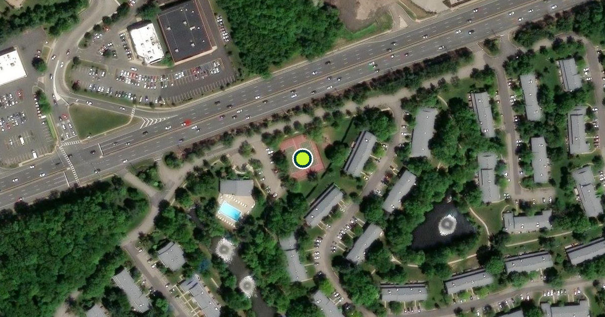 Satellite view of North Brunswick Township Pickleball Courts