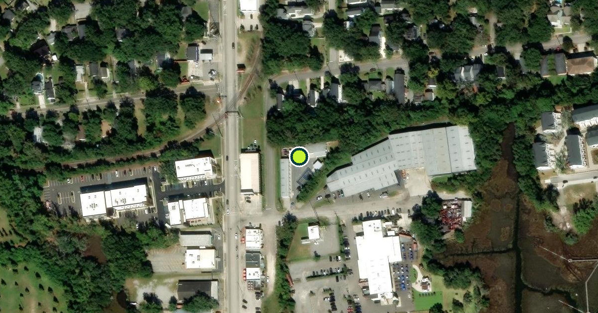 Satellite view of North Charleston Pickleball Courts