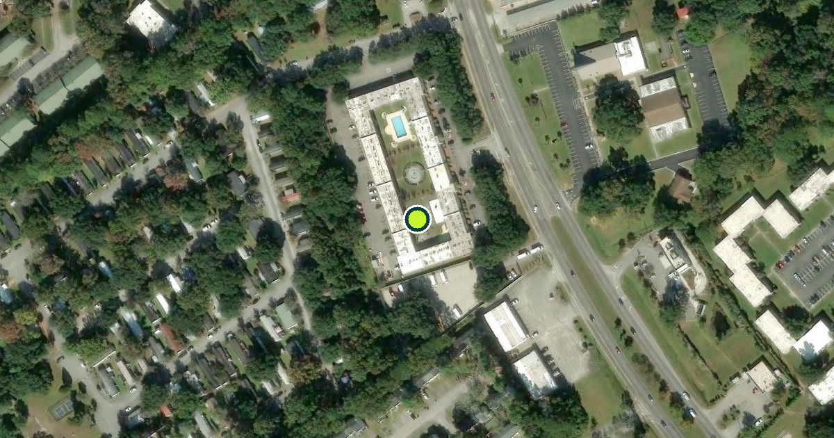 Satellite view of North Charleston Pickleball Courts