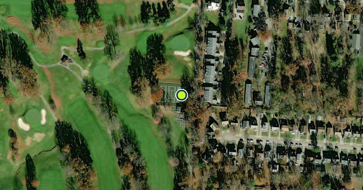 Satellite view of North College Hill Pickleball Courts