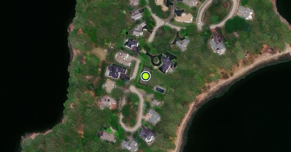 Satellite view of North Kingstown Pickleball Courts